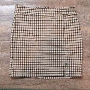 Garage Plaid Mini Skirt